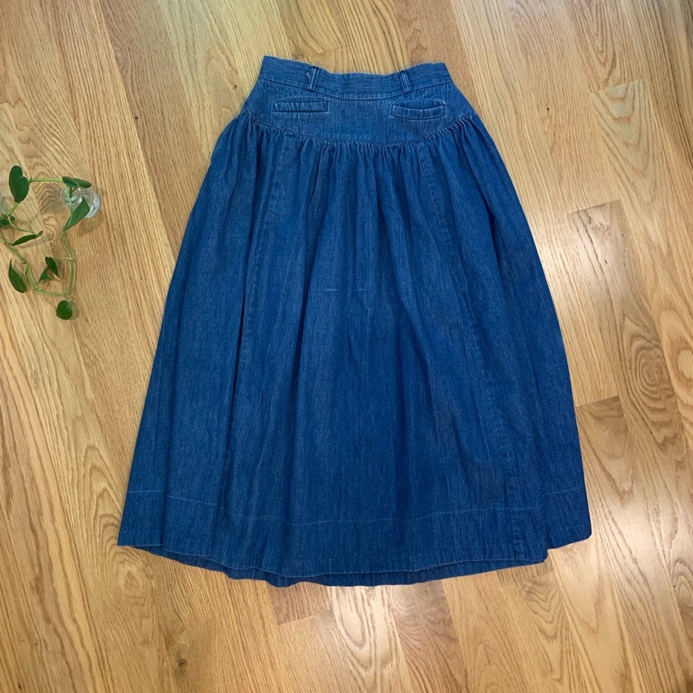 Vintage 80s Bis Bis denim skirt, size XS